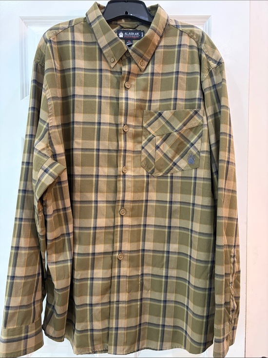 Alaskan Hardgear by Duluth Trading Co. Other - Olive Plaid Button-Down Shirt